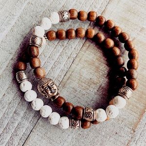 Boho Essential Oil Diffuser Bracelet Set-handmade